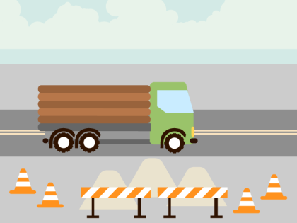 Working on or near a road
