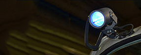 The blue safety spotlight