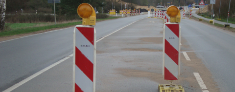 Safety at road-works